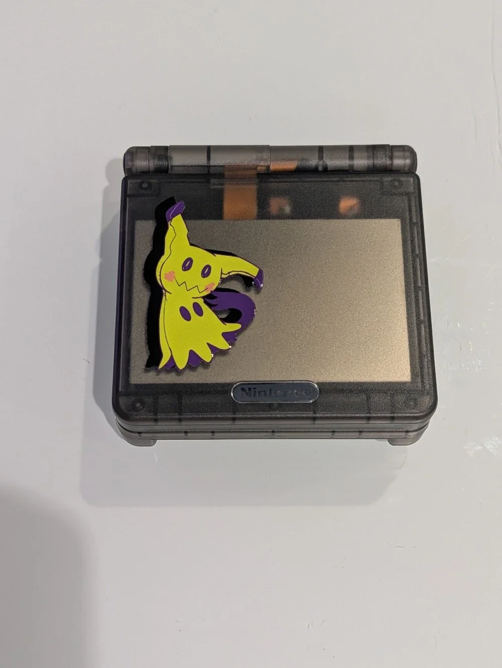 Mimikyu Clear Black Nintendo Game Boy Advance SP GBA SP with v5 IPS Screen